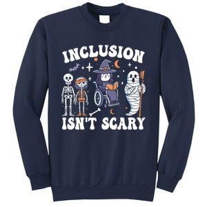 Inclusion IsnT Scary Slp Halloween Sped Teacher Ghost Mummy Sweatshirt