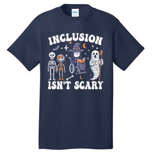 Inclusion IsnT Scary Slp Halloween Sped Teacher Ghost Mummy Tall T-Shirt