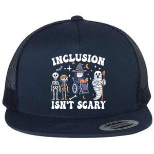 Inclusion IsnT Scary Slp Halloween Sped Teacher Ghost Mummy Flat Bill Trucker Hat