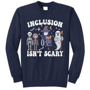 Inclusion IsnT Scary Slp Halloween Sped Teacher Ghost Mummy Tall Sweatshirt