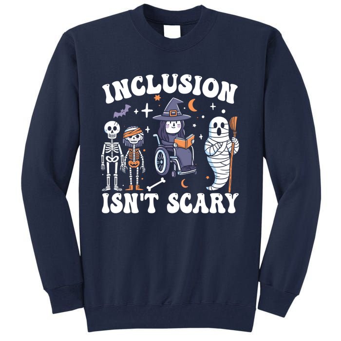 Inclusion IsnT Scary Slp Halloween Sped Teacher Ghost Mummy Tall Sweatshirt