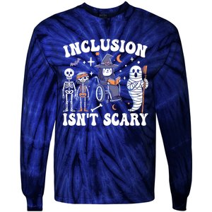 Inclusion IsnT Scary Slp Halloween Sped Teacher Ghost Mummy Tie-Dye Long Sleeve Shirt