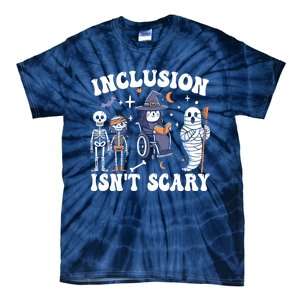 Inclusion IsnT Scary Slp Halloween Sped Teacher Ghost Mummy Tie-Dye T-Shirt