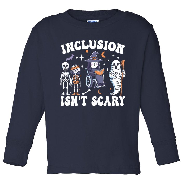 Inclusion IsnT Scary Slp Halloween Sped Teacher Ghost Mummy Toddler Long Sleeve Shirt