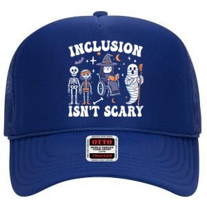 Inclusion IsnT Scary Slp Halloween Sped Teacher Ghost Mummy High Crown Mesh Back Trucker Hat