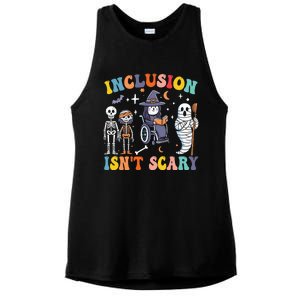 Inclusion IsnT Scary Slp Halloween Sped Teacher Ghost Mummy Ladies PosiCharge Tri-Blend Wicking Tank