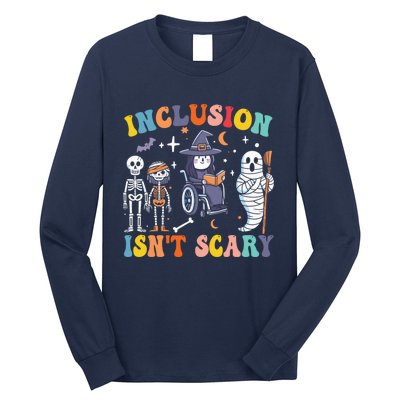 Inclusion IsnT Scary Slp Halloween Sped Teacher Ghost Mummy Long Sleeve Shirt