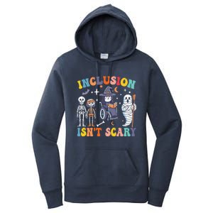 Inclusion IsnT Scary Slp Halloween Sped Teacher Ghost Mummy Women's Pullover Hoodie