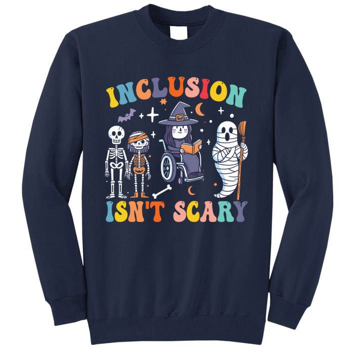 Inclusion IsnT Scary Slp Halloween Sped Teacher Ghost Mummy Tall Sweatshirt