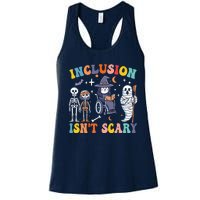 Inclusion IsnT Scary Slp Halloween Sped Teacher Ghost Mummy Women's Racerback Tank