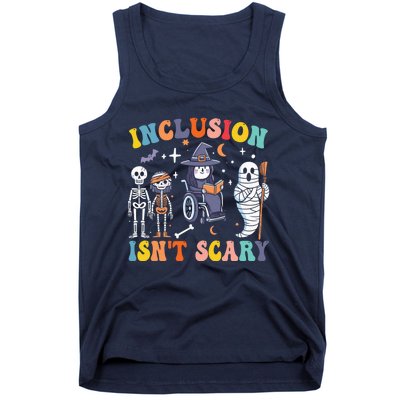 Inclusion IsnT Scary Slp Halloween Sped Teacher Ghost Mummy Tank Top