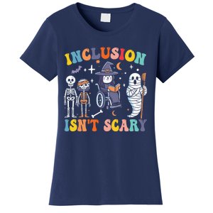 Inclusion IsnT Scary Slp Halloween Sped Teacher Ghost Mummy Women's T-Shirt