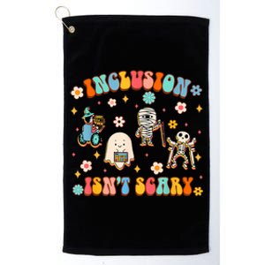 Inclusion IsnT Scary Slp Halloween Sped Teacher Platinum Collection Golf Towel