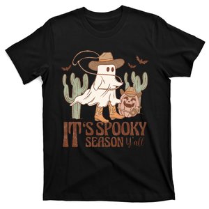 It Is Spooky Season Yall Groovy Halloween Gift T-Shirt