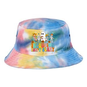 Inclusion IsnT Scary Slp Halloween Sped Teacher Ghost Mummy Tie Dye Newport Bucket Hat