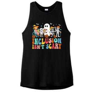 Inclusion IsnT Scary Slp Halloween Sped Teacher Ghost Mummy Ladies PosiCharge Tri-Blend Wicking Tank