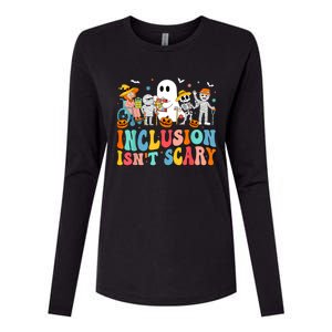 Inclusion IsnT Scary Slp Halloween Sped Teacher Ghost Mummy Womens Cotton Relaxed Long Sleeve T-Shirt