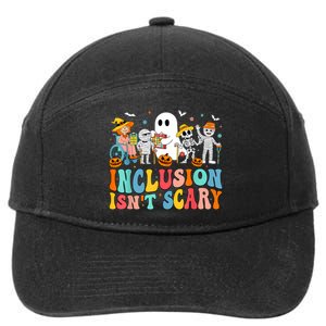 Inclusion IsnT Scary Slp Halloween Sped Teacher Ghost Mummy 7-Panel Snapback Hat