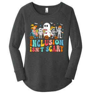 Inclusion IsnT Scary Slp Halloween Sped Teacher Ghost Mummy Women's Perfect Tri Tunic Long Sleeve Shirt