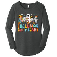 Inclusion IsnT Scary Slp Halloween Sped Teacher Ghost Mummy Women's Perfect Tri Tunic Long Sleeve Shirt