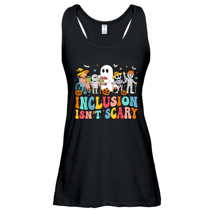 Inclusion IsnT Scary Slp Halloween Sped Teacher Ghost Mummy Ladies Essential Flowy Tank