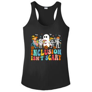 Inclusion IsnT Scary Slp Halloween Sped Teacher Ghost Mummy Ladies PosiCharge Competitor Racerback Tank