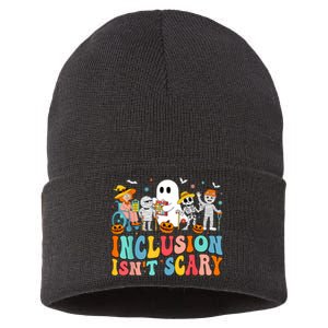 Inclusion IsnT Scary Slp Halloween Sped Teacher Ghost Mummy Sustainable Knit Beanie