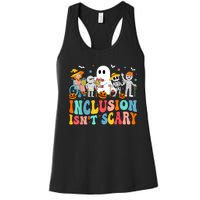 Inclusion IsnT Scary Slp Halloween Sped Teacher Ghost Mummy Women's Racerback Tank