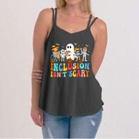 Inclusion IsnT Scary Slp Halloween Sped Teacher Ghost Mummy Women's Strappy Tank