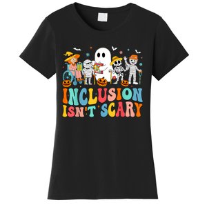 Inclusion IsnT Scary Slp Halloween Sped Teacher Ghost Mummy Women's T-Shirt