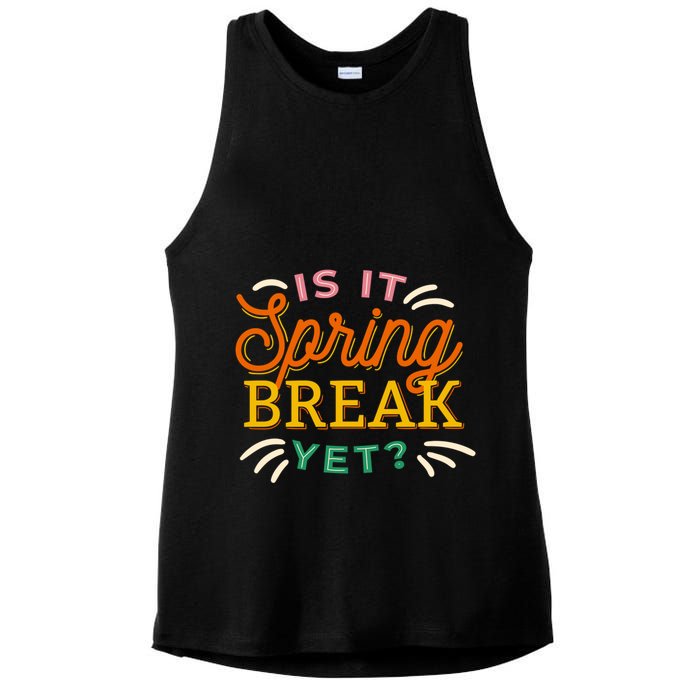 Is It Spring Break Yet Ladies PosiCharge Tri-Blend Wicking Tank