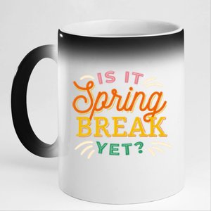 Is It Spring Break Yet 11oz Black Color Changing Mug