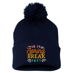 Is It Spring Break Yet Pom Pom 12in Knit Beanie