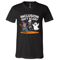 Inclusion IsnT Scary Halloween Fun V-Neck T-Shirt