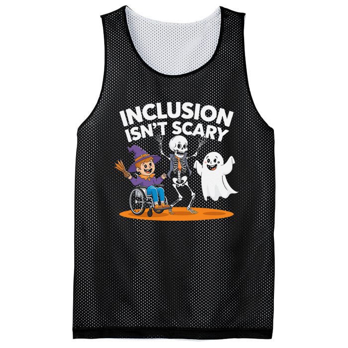 Inclusion IsnT Scary Halloween Fun Mesh Reversible Basketball Jersey Tank