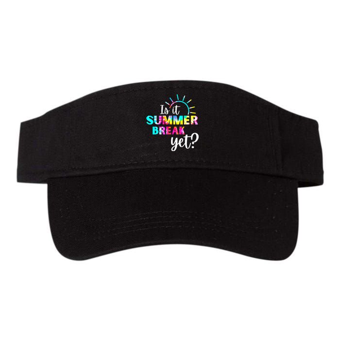 Is It Summer Break Yet Teacher Appreciation Valucap Bio-Washed Visor