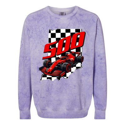 Indianapolis Indiana State 500 Race Car Formula Racing Car Colorblast Crewneck Sweatshirt