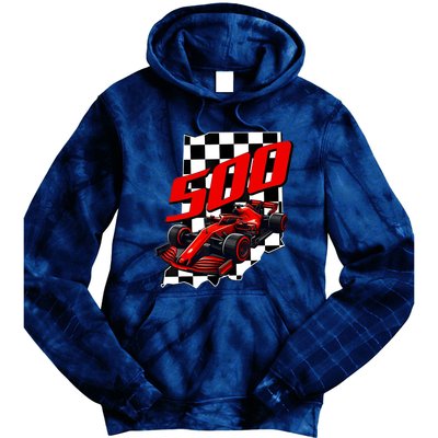 Indianapolis Indiana State 500 Race Car Formula Racing Car Tie Dye Hoodie