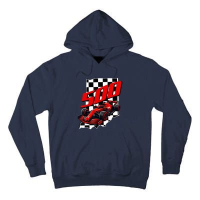 Indianapolis Indiana State 500 Race Car Formula Racing Car Tall Hoodie