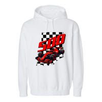 Indianapolis Indiana State 500 Race Car Formula Racing Car Garment-Dyed Fleece Hoodie