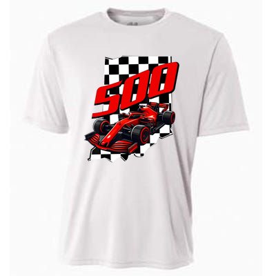 Indianapolis Indiana State 500 Race Car Formula Racing Car Cooling Performance Crew T-Shirt