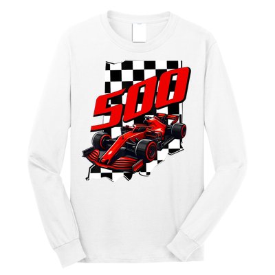 Indianapolis Indiana State 500 Race Car Formula Racing Car Long Sleeve Shirt