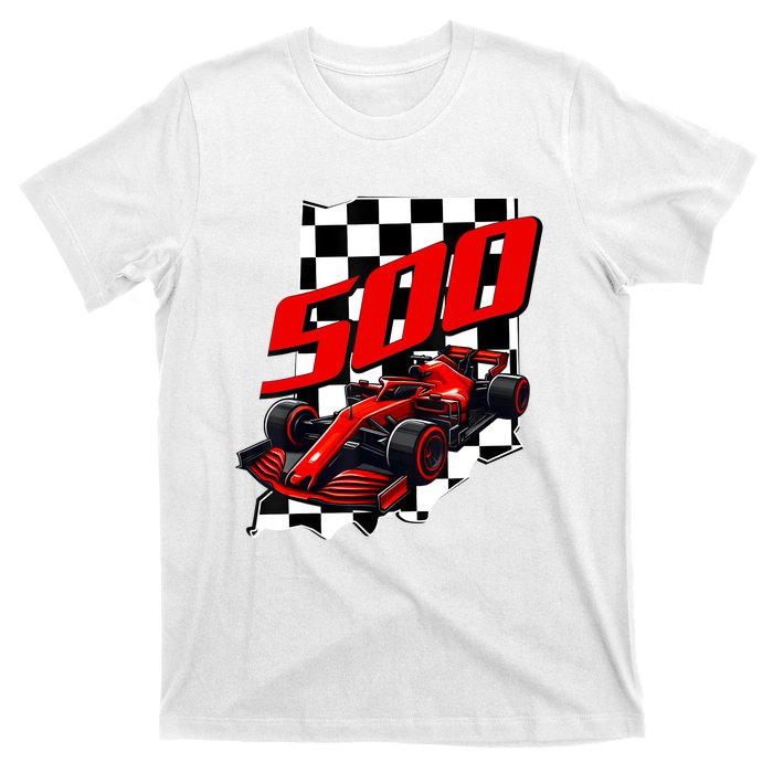 Indianapolis Indiana State 500 Race Car Formula Racing Car T-Shirt