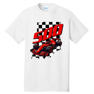 Indianapolis Indiana State 500 Race Car Formula Racing Car Tall T-Shirt