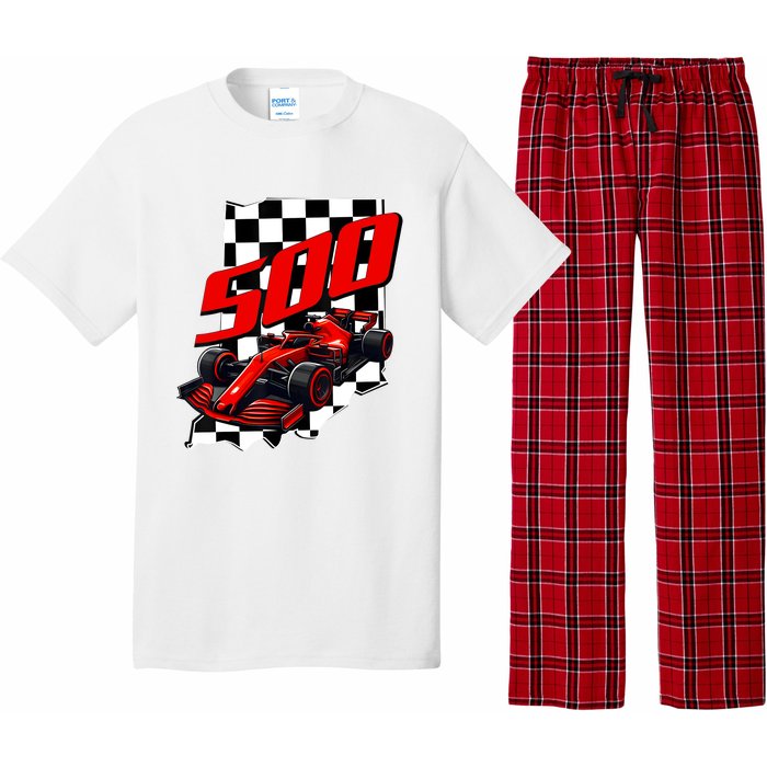 Indianapolis Indiana State 500 Race Car Formula Racing Car Pajama Set