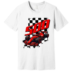 Indianapolis Indiana State 500 Race Car Formula Racing Car Premium T-Shirt