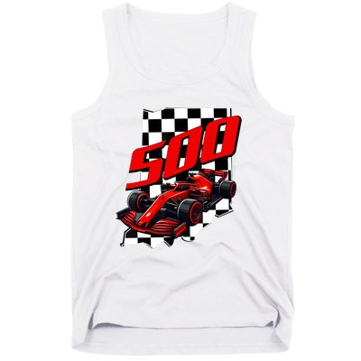 Indianapolis Indiana State 500 Race Car Formula Racing Car Tank Top