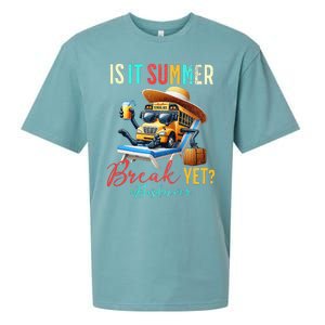 Is It Summer Break Yet Bus Driver Sueded Cloud Jersey T-Shirt