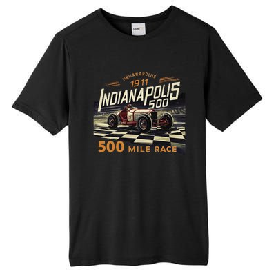 Indianapolis Indiana State 500 Race Car Formula Racing Car Tall Fusion ChromaSoft Performance T-Shirt