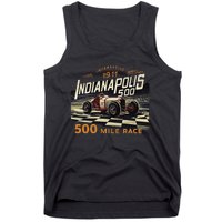 Indianapolis Indiana State 500 Race Car Formula Racing Car Tank Top